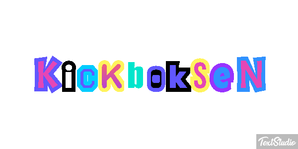 Kickboksen Efeito do texto