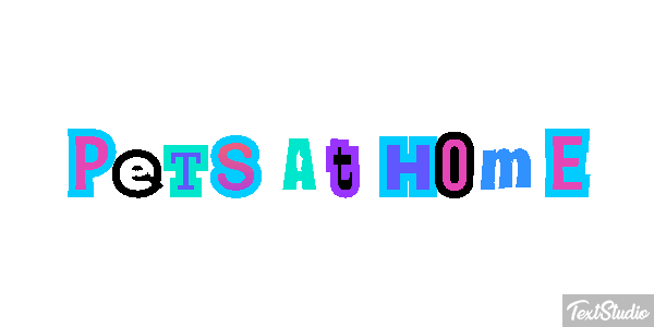 Pets At Home Efeito do texto