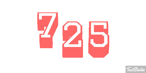 725 Efecto de texto