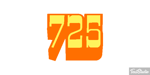 725 Efecto de texto