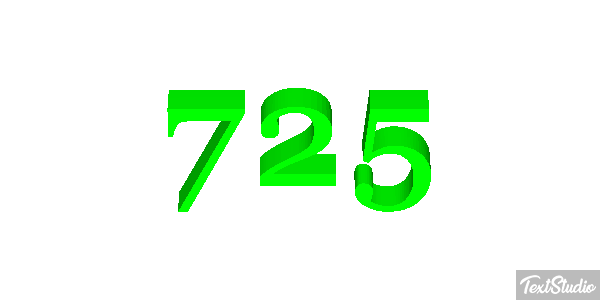 725 Efecto de texto