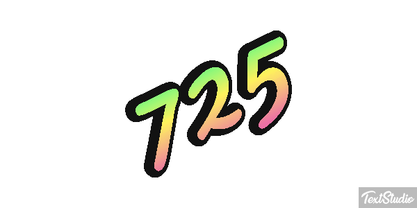 725 Efecto de texto