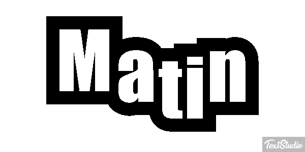 Matin Text effect