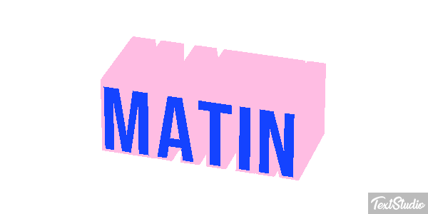 Matin Text effect