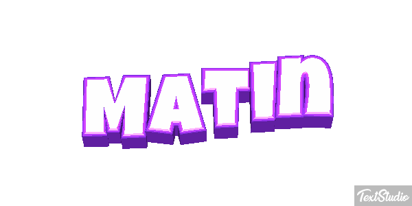 Matin Text effect