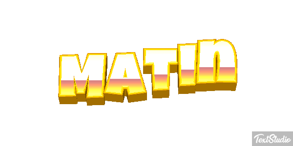 Matin Text effect