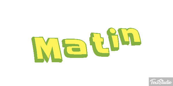 Matin Text effect