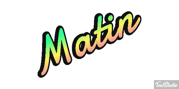 Matin Text effect