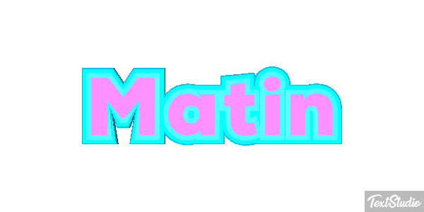 Matin Text effect