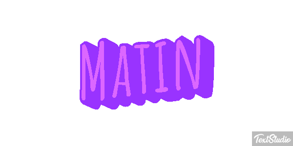 Matin Text effect