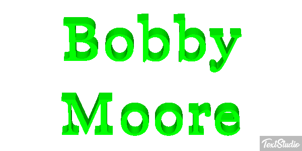 Bobby Moore Text effect