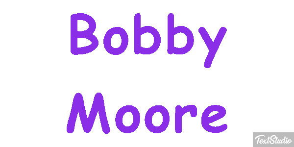 Bobby Moore Text effect