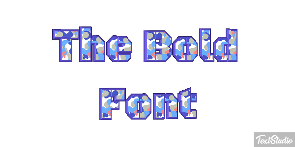 The Bold Font テキスト効果