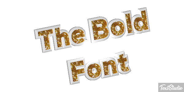 The Bold Font テキスト効果