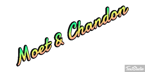 Moët & Chandon Texteffekt