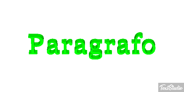 Parágrafo Text effect