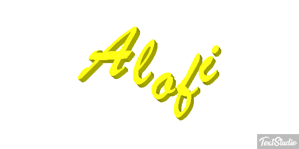 Alofi Efekt tekstowy