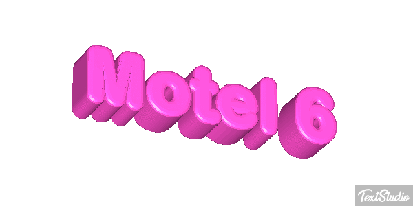 Motel 6 Efeito do texto