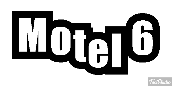 Motel 6 Efeito do texto