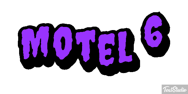 Motel 6 Efeito do texto