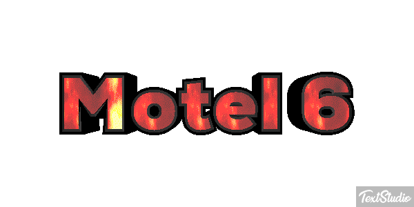 Motel 6 Efeito do texto