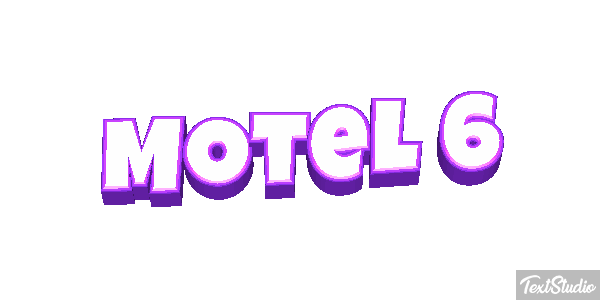 Motel 6 Efeito do texto