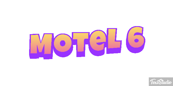 Motel 6 Efeito do texto