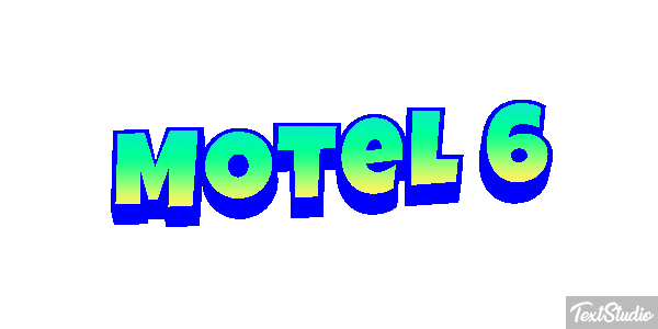 Motel 6 Efeito do texto