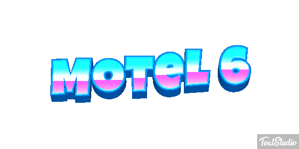 Motel 6 Efeito do texto