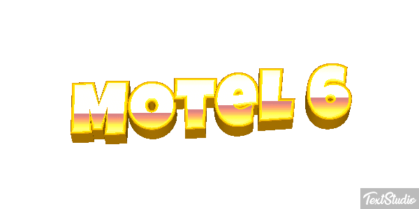 Motel 6 Efeito do texto
