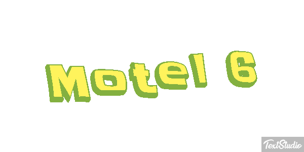 Motel 6 Efeito do texto