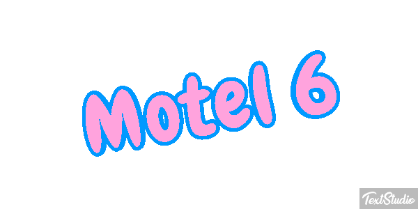 Motel 6 Efeito do texto