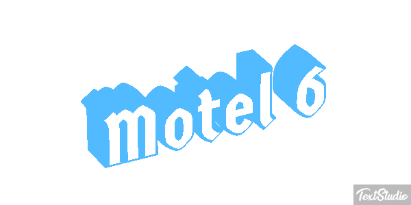 Motel 6 Efeito do texto