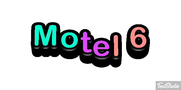 Motel 6 Efeito do texto
