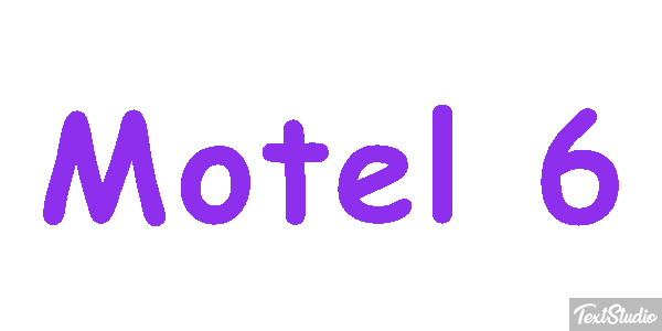 Motel 6 Efeito do texto