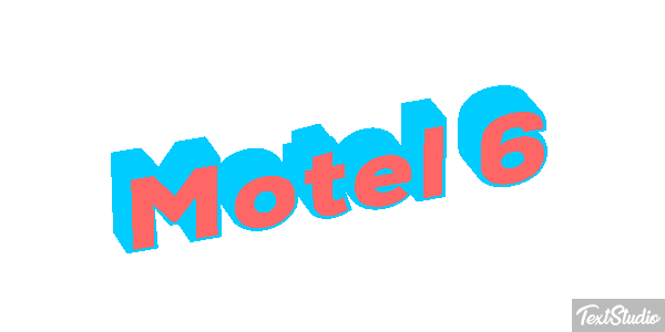 Motel 6 Efeito do texto