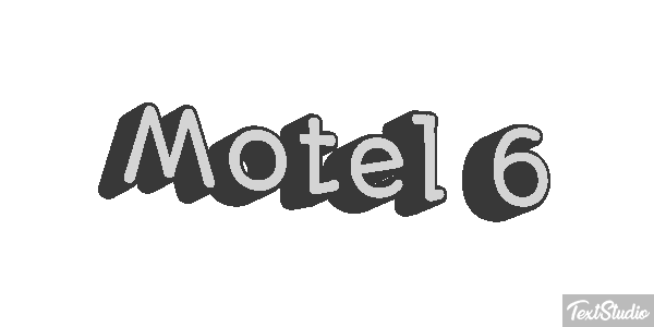 Motel 6 Efeito do texto