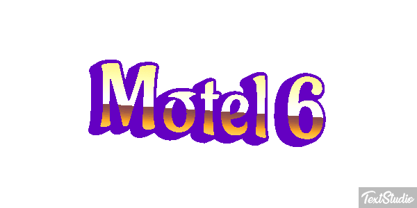 Motel 6 Efeito do texto