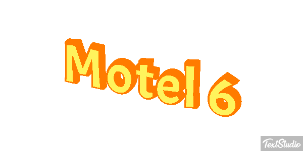 Motel 6 Efeito do texto