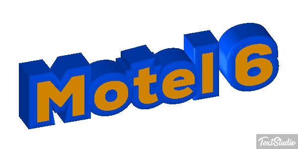 Motel 6 Efeito do texto
