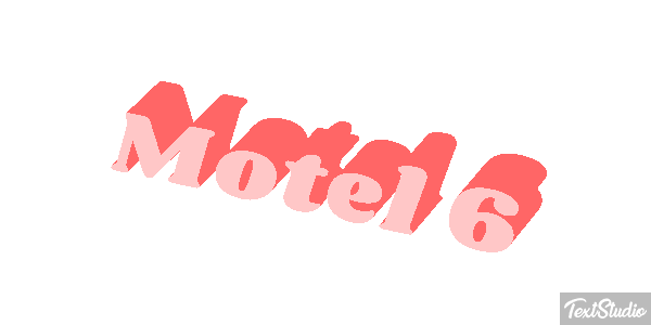Motel 6 Efeito do texto