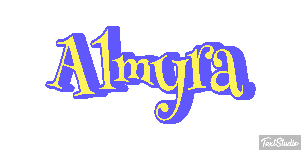 Almyra Effetto testo