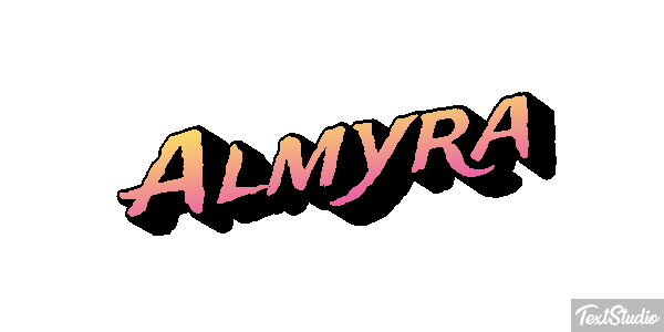 Almyra Effetto testo