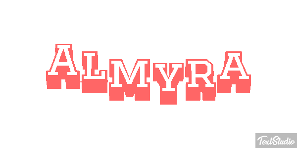 Almyra Effetto testo