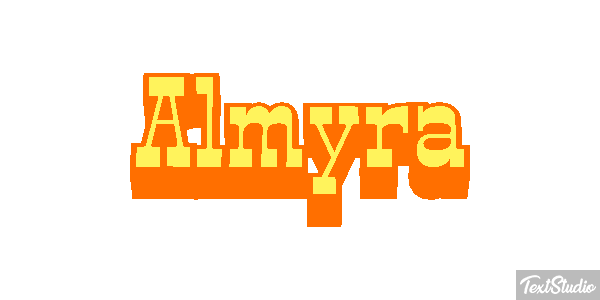 Almyra Effetto testo
