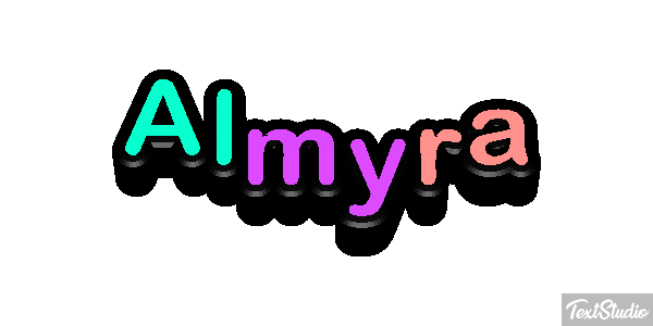 Almyra Effetto testo