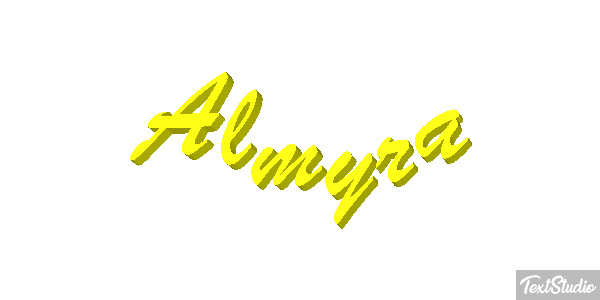 Almyra Effetto testo