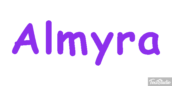 Almyra Effetto testo
