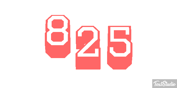 825 テキスト効果