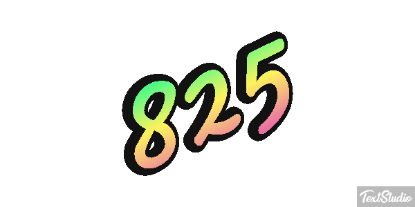 825 テキスト効果